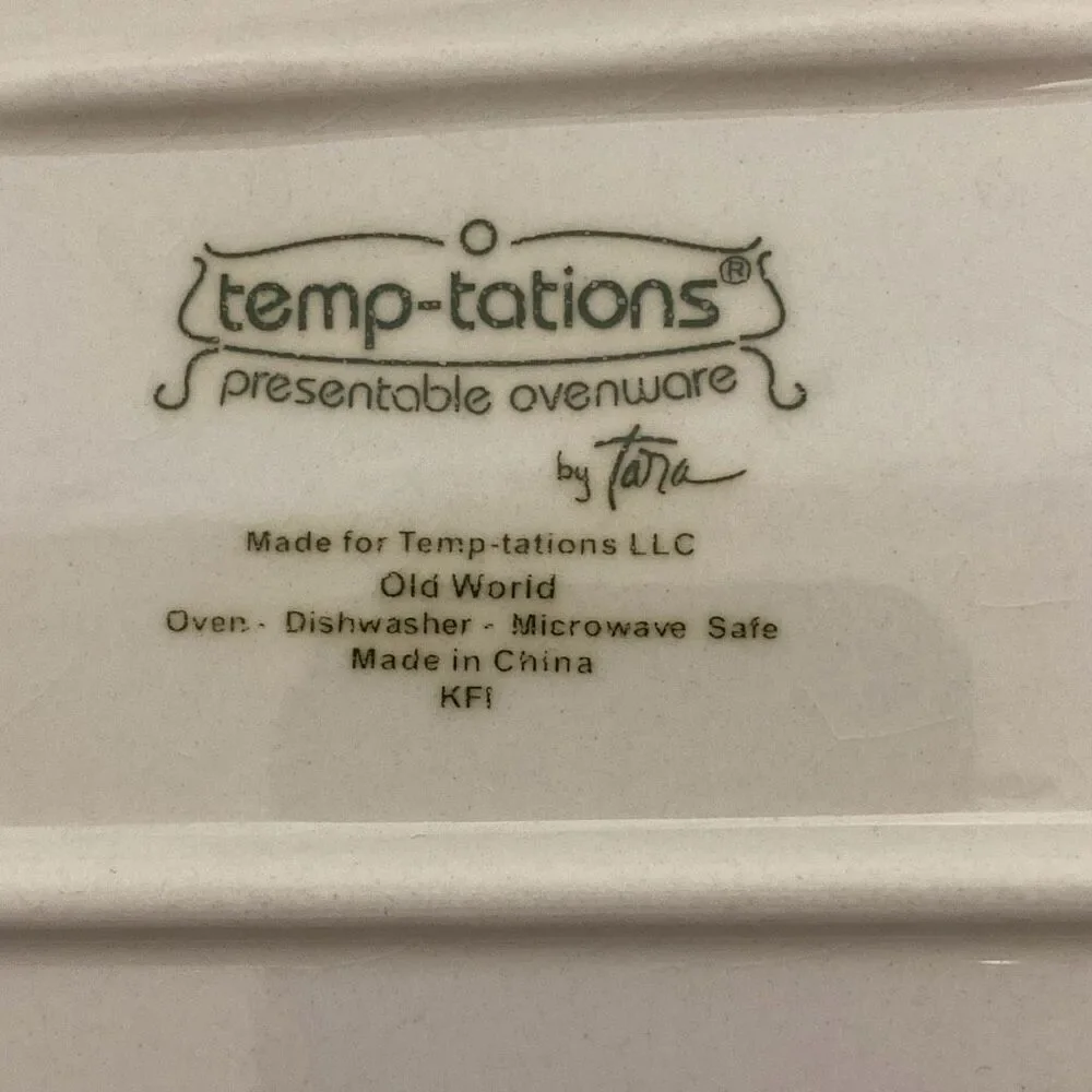 Temp-tations Multicolor Presentable Ovenware By Tara Rectangular Baking Pan Dish